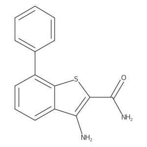Benzo[b]thiophene-2-carboxamide,3-amino-7-phenyl-结构式
