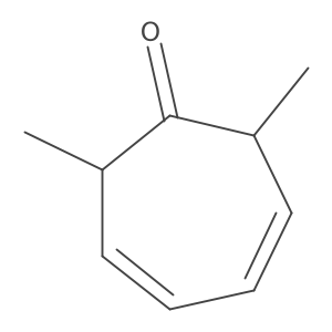 (2S,7S)-2,7-Dimethylcyclohepta-3,5-dien-1-one结构式