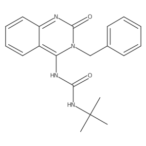 (E)-1-(3-benzyl-2-oxo-2,3-dihydroquinazolin-4(1H)-ylidene)-3-(tert-butyl)urea Structure