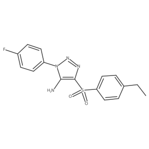 4-(4-ethylbenzenesulfonyl)-1-(4-fluorophenyl)-1H-1,2,3-triazol-5-amine Structure