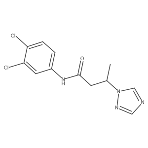 N-(3,4-dichlorophenyl)-3-(1H-1,2,4-triazol-1-yl)butanamide Structure