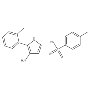 4-Amino-5-(o-tolyl)pyrazole p-toluenesulfonate结构式