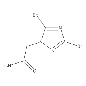 2-(3,5-dibromo-1H-1,2,4-triazol-1-yl)acetamide Structure