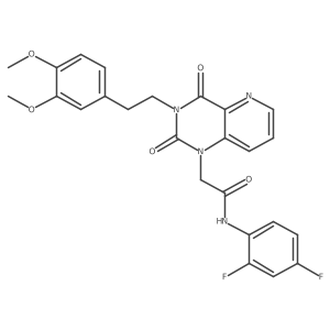 N-(2,4-difluorophenyl)-2-{3-[2-(3,4-dimethoxyphenyl)ethyl]-2,4-dioxo-1H,2H,3H,4H-pyrido[3,2-d]pyrimidin-1-yl}acetamide Structure
