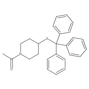 1-[4-[(Triphenylmethyl)thio]-1-piperidinyl]ethanone结构式