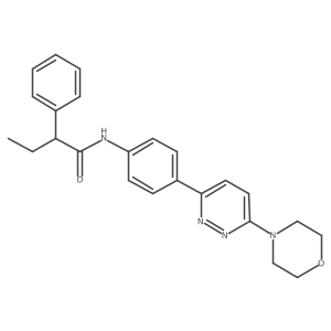 N-{4-[6-(morpholin-4-yl)pyridazin-3-yl]phenyl}-2-phenylbutanamide结构式