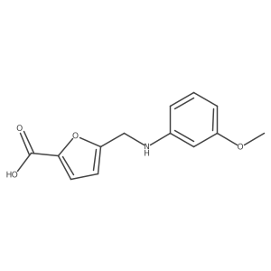 5-{[(3-Methoxyphenyl)amino]methyl}furan-2-carboxylic acid Structure