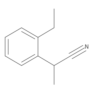 2-(2-Ethylphenyl)propanenitrile Structure