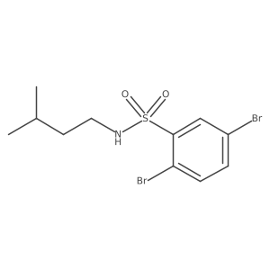 2,5-Dibromo-n-isopentylbenzenesulfonamide Structure