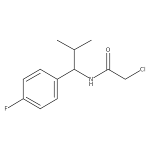 2-chloro-N-[1-(4-fluorophenyl)-2-methylpropyl]acetamide结构式
