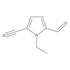 1-ethyl-5-formyl-1H-pyrrole-2-carbonitrile结构式