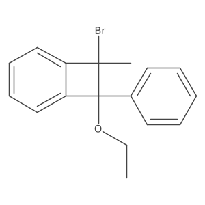 7-Bromo-8-ethoxy-7-methyl-8-phenylbicyclo[4.2.0]octa-1,3,5-triene Structure
