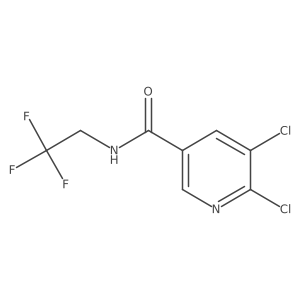5,6-Dichloro-N-(2,2,2-trifluoroethyl)nicotinamide结构式
