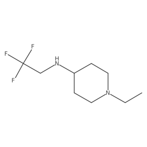 1-ethyl-N-(2,2,2-trifluoroethyl)piperidin-4-amine Structure