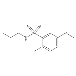 CCCNS(=O)(=O)c1cc(OC)ccc1C结构式