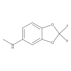 2,2-difluoro-N-methyl-2H-1,3-benzodioxol-5-amine Structure