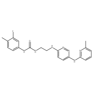 1-(3-Fluoro-4-methylphenyl)-3-[2-({6-[(6-methylpyridin-2-yl)amino]pyridazin-3-yl}amino)ethyl]urea结构式