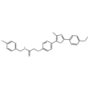 N-(4-chlorobenzyl)-2-((6-(2-(4-methoxyphenyl)-4-methylthiazol-5-yl)pyridazin-3-yl)thio)acetamide Structure