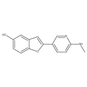 2-(6-Methylamino-3-pyridinyl)-1-benzofuran-5-ol结构式