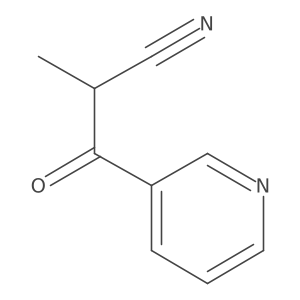 2-Methyl-3-oxo-3-(pyridin-3-yl)propanenitrile Structure
