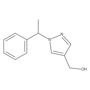1-(1-Phenylethyl)-1H-pyrazole-4-methanol结构式