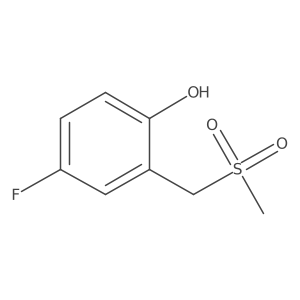 4-Fluoro-2-[(methylsulfonyl)methyl]phenol结构式