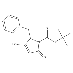Tert-butyl 2-benzyl-3-hydroxy-5-oxo-2,5-dihydro-1H-pyrrole-1-carboxylate Structure