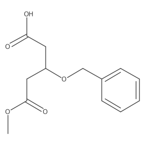 (R)-3-(benzyloxy)-5-methoxy-5-oxopentanoic acid结构式