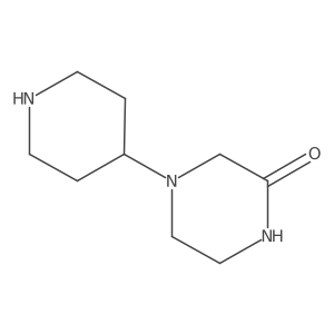 4-(Piperidin-4-yl)piperazin-2-one结构式