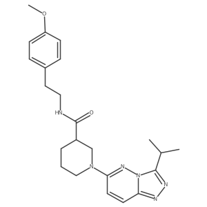 N-[2-(4-methoxyphenyl)ethyl]-1-[3-(propan-2-yl)[1,2,4]triazolo[4,3-b]pyridazin-6-yl]piperidine-3-carboxamide Structure