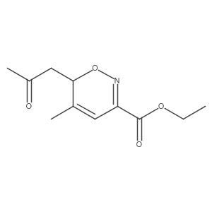 Ethyl 5-methyl-6-(2-oxopropyl)-6H-1,2-oxazine-3-carboxylate Structure