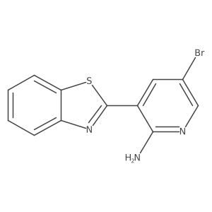3-Benzothiazol-2-yl-5-bromopyridin-2-ylamine Structure