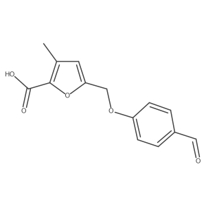 5-(4-Formylphenoxymethyl)-3-methylfuran-2-carboxylic acid Structure