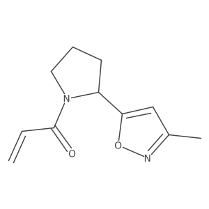 1-[2-(3-Methyl-1,2-oxazol-5-yl)pyrrolidin-1-yl]prop-2-en-1-one结构式