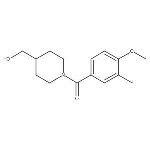 [1-(3-Fluoro-4-methoxybenzoyl)piperidin-4-yl]methanol结构式