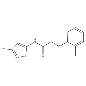 N-(3-methylisothiazol-5-yl)-2-(o-tolyloxy)acetamide结构式