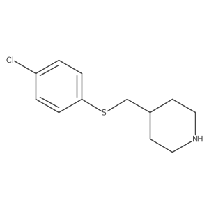 4-(4-Chloro-phenylsulfanylmethyl)-piperidine Structure