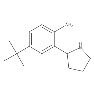 (R)-4-(tert-Butyl)-2-(pyrrolidin-2-yl)aniline Structure