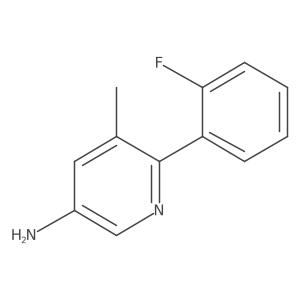 6-(2-Fluorophenyl)-5-methylpyridin-3-amine Structure