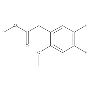 Methyl 2-(3,4-difluoro-6-methoxyphenyl)acetate结构式