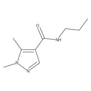 1,5-dimethyl-N-propylpyrazole-4-carboxamide Structure