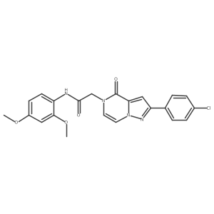 2-[2-(4-chlorophenyl)-4-oxopyrazolo[1,5-a]pyrazin-5(4H)-yl]-N-(2,4-dimethoxyphenyl)acetamide Structure