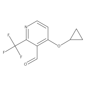 4-Cyclopropoxy-2-(trifluoromethyl)nicotinaldehyde结构式