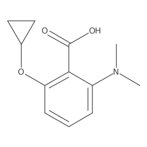 2-Cyclopropoxy-6-(dimethylamino)benzoic acid Structure