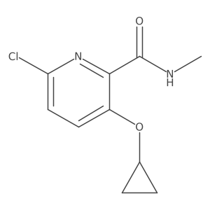 6-Chloro-3-cyclopropoxy-N-methylpicolinamide结构式