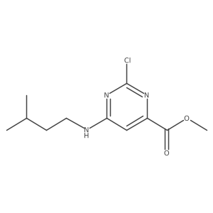 Methyl 2-chloro-6-[(3-methylbutyl)amino]-4-pyrimidinecarboxylate Structure