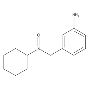 3-[(Cyclohexanesulfinyl)methyl]aniline Structure