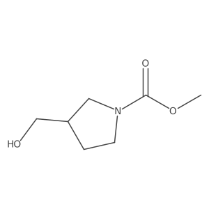 Methyl 3-(hydroxymethyl)pyrrolidine-1-carboxylate Structure