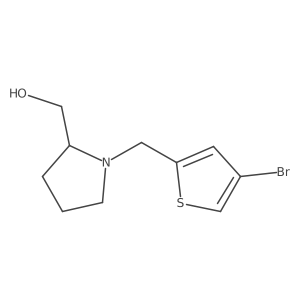(1-((4-Bromothiophen-2-yl)methyl)pyrrolidin-2-yl)methanol Structure