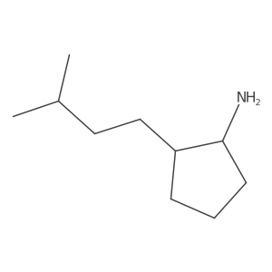 2-(3-Methylbutyl)cyclopentan-1-amine Structure